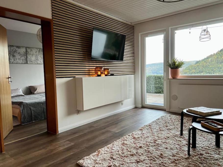 Wohnen Im Schwarzwald Mit Panoramablick Apartment Бад Хереналб Екстериор снимка