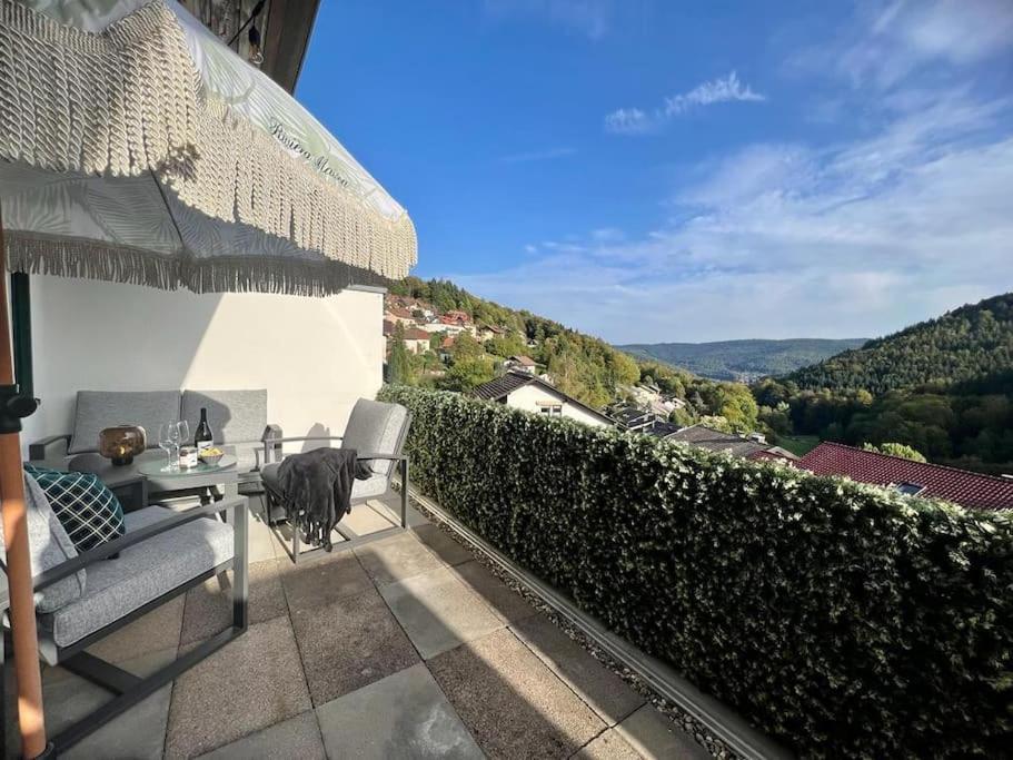 Wohnen Im Schwarzwald Mit Panoramablick Apartment Бад Хереналб Екстериор снимка